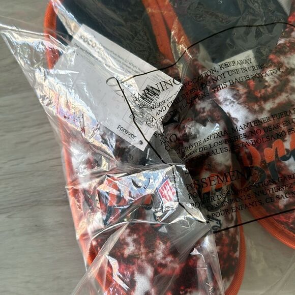 NFL FOCO Denver Broncos Team Scuff Slide Slippers Orange/Blue M (7-8) NWT IN PKG - Picture 5 of 5